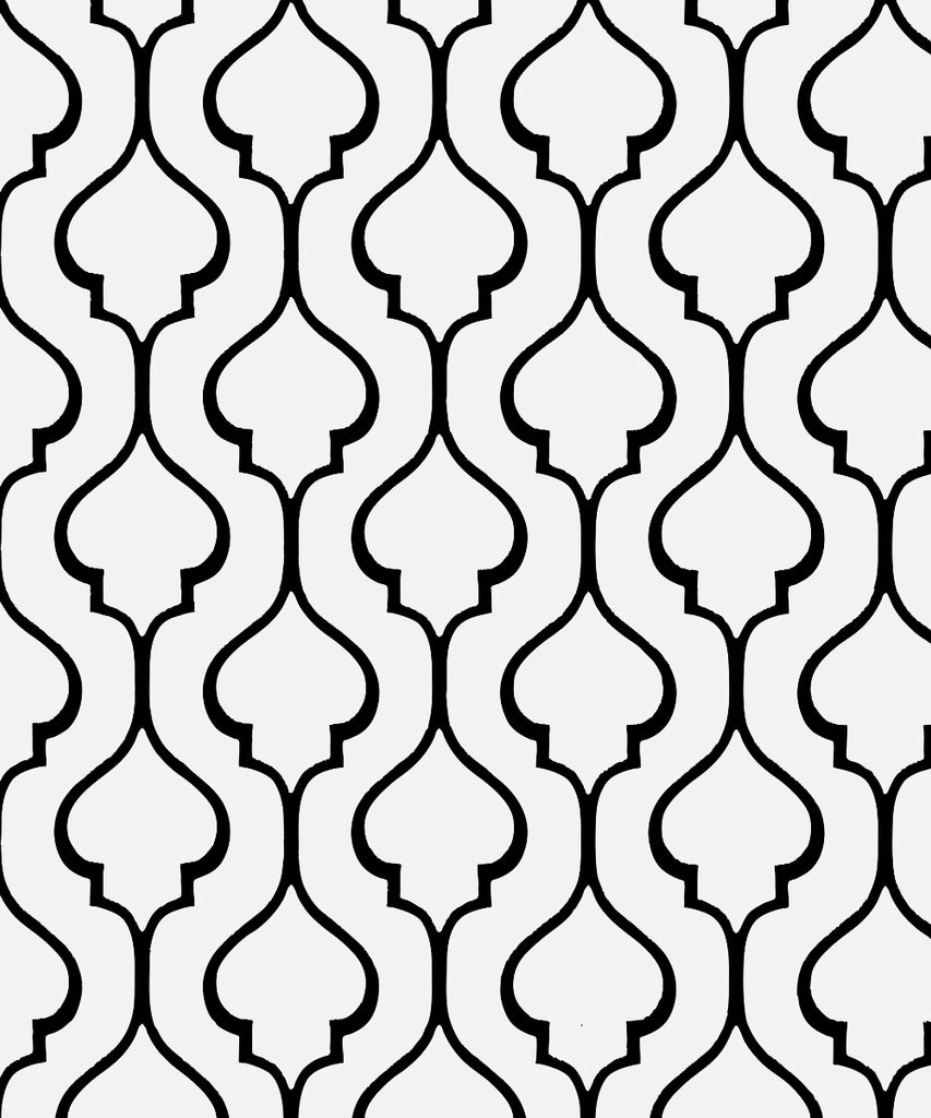 THE ICON EDIT - BLACK & WHITE Wallpaper Pattern No 24503