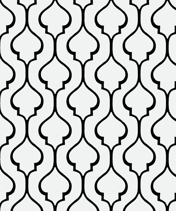 THE ICON EDIT - BLACK & WHITE Wallpaper Pattern No 24503