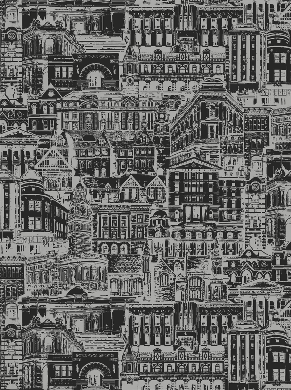 THE ICON EDIT - BLACK & WHITE Wallpaper Pattern No 24522