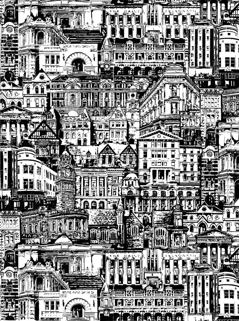THE ICON EDIT - BLACK & WHITE Wallpaper Pattern No 24523