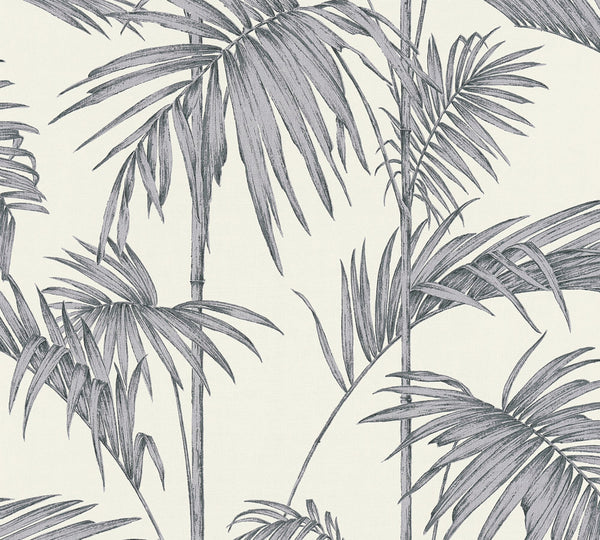 SILVER TROPICAL Wallpaper Pattern No 36919-2