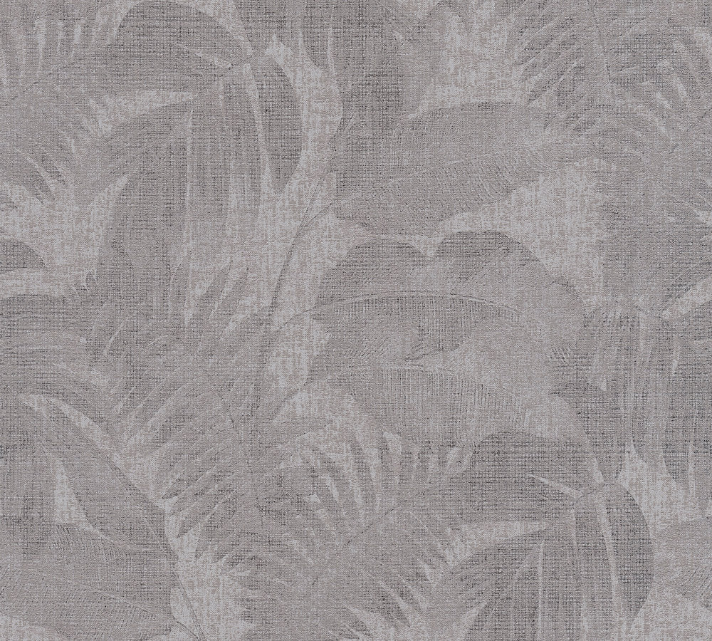 GREY TROPICAL Wallpaper Pattern No 37396-1
