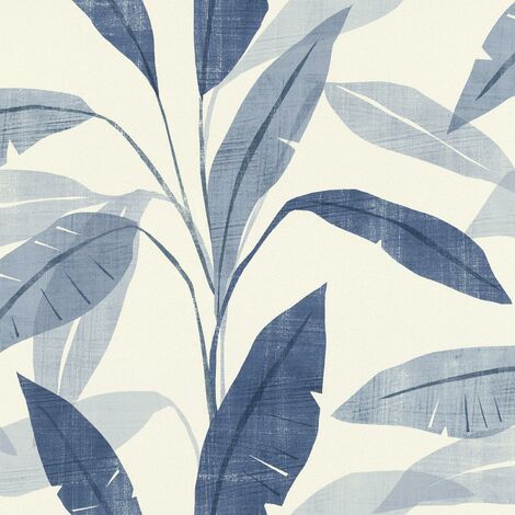 TROPICAL BLUE Wallpaper Pattern No 407532