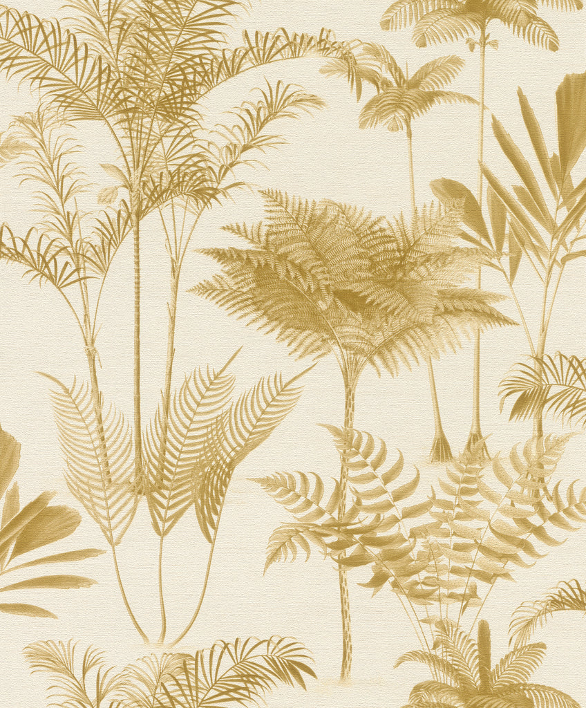 GOLD TROPICAL Wallpaper Pattern No 555158