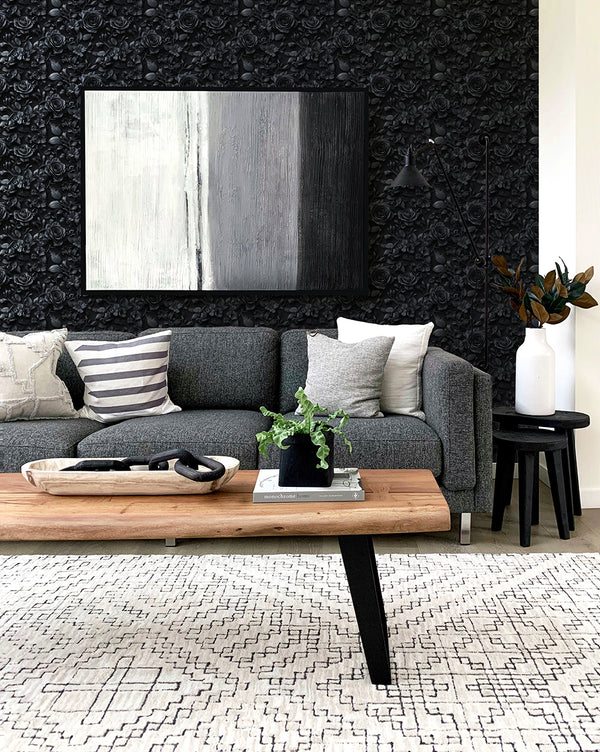 THE ICON EDIT - BLACK & WHITE Wallpaper Pattern No 64501