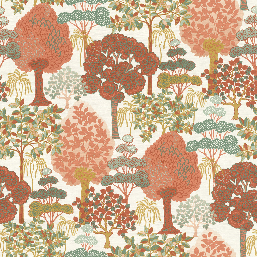 ORANGE TROPICAL Wallpaper Pattern No 692518