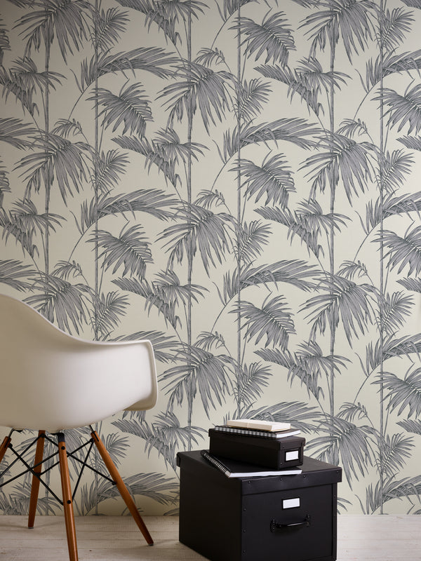 SILVER TROPICAL Wallpaper Pattern No 36919-2