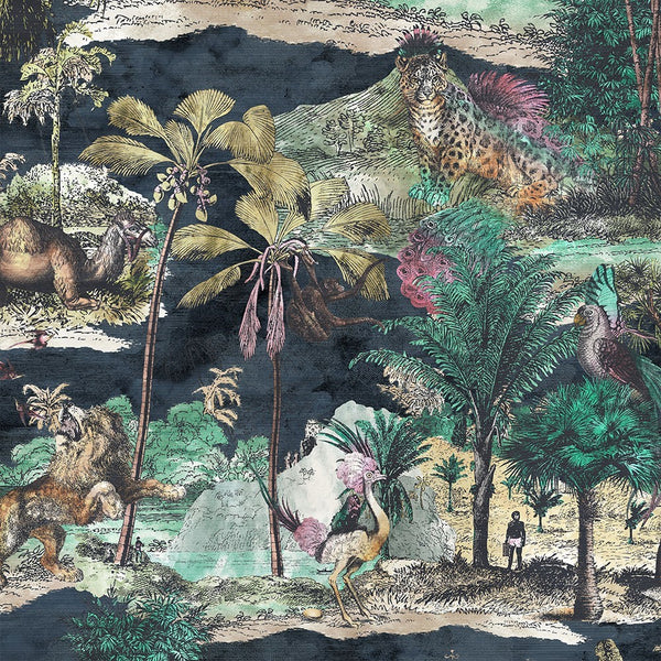 BRAND MCKENZIE Wallpaper Pattern No BMTD001/04B - Animal Islands