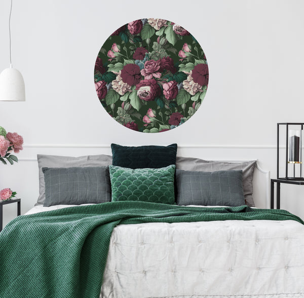 Annah Stretton - Olive J'adore Roses Circle Mural