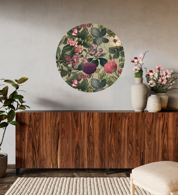 Annah Stretton - Painted Petals Circle Mural