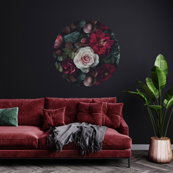 Annah Stretton - Winter Rose Circle Mural