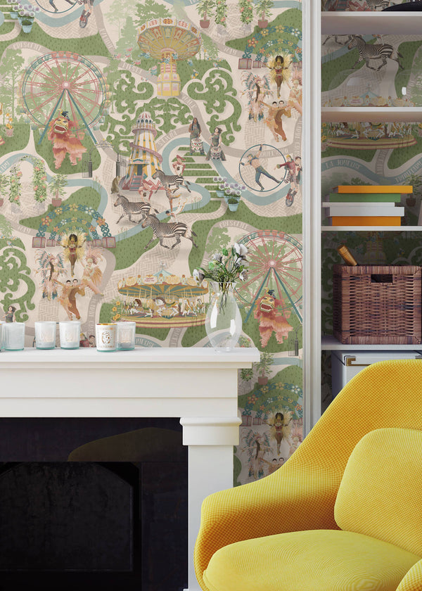 BRAND MCKENZIE Wallpaper Pattern No BMCF003/03B - Carnival Map