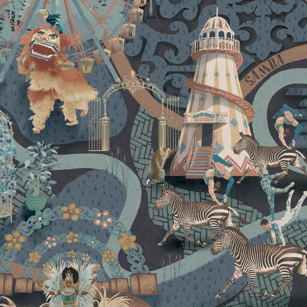 BRAND MCKENZIE Wallpaper Pattern No BMCF003/03D - Carnival Map