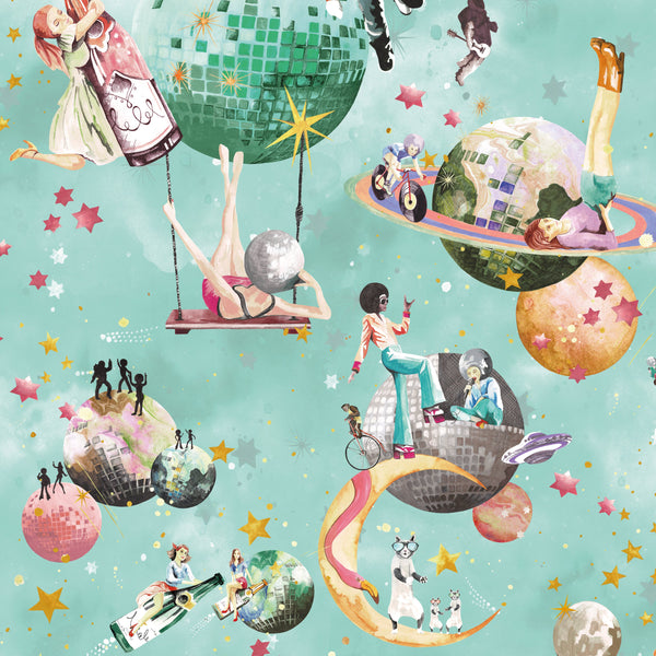 BRAND MCKENZIE Wallpaper Pattern No BMGI006/02A - Cosmic Groove