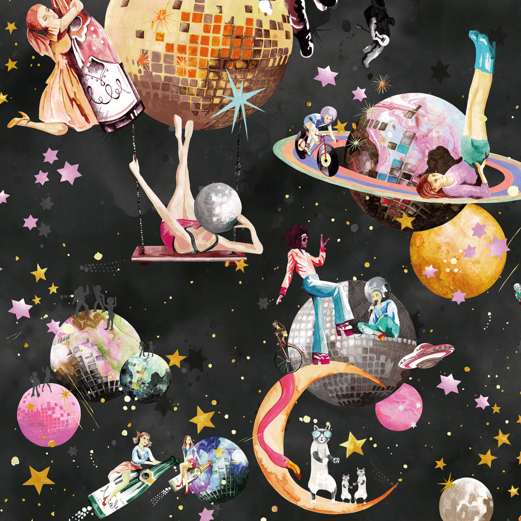 BRAND MCKENZIE Wallpaper Pattern No BMGI006/02C - Cosmic Groove