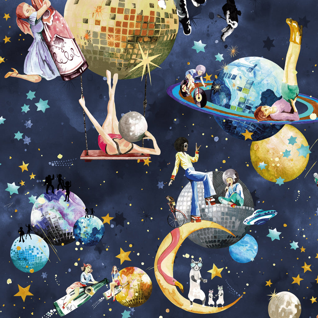 BRAND MCKENZIE Wallpaper Pattern No BMGI006/02D - Cosmic Groove