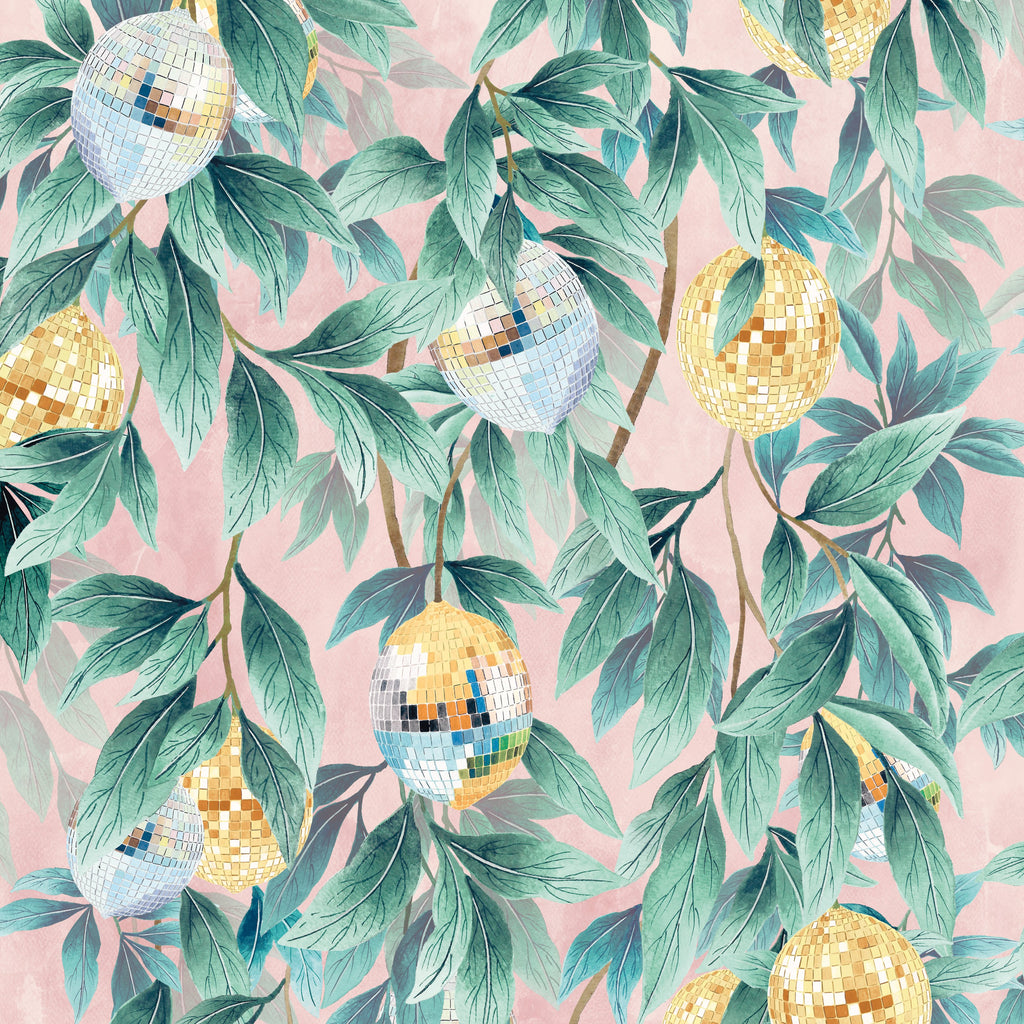 BRAND MCKENZIE Wallpaper Pattern No BMGI006/04D - Disco Lemons