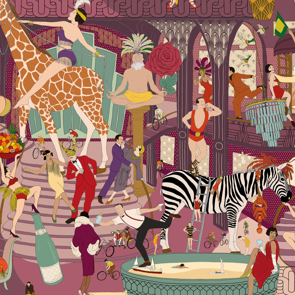 BRAND MCKENZIE Wallpaper Pattern No BMGI006/06B - Mayhem Mansion