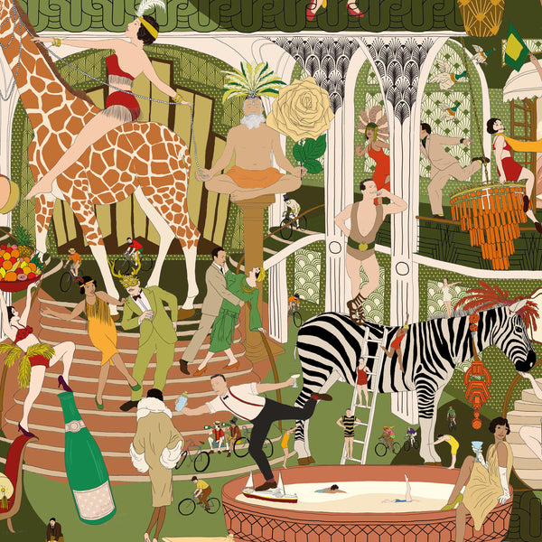 BRAND MCKENZIE Wallpaper Pattern No BMGI006/06D - Mayhem Mansion