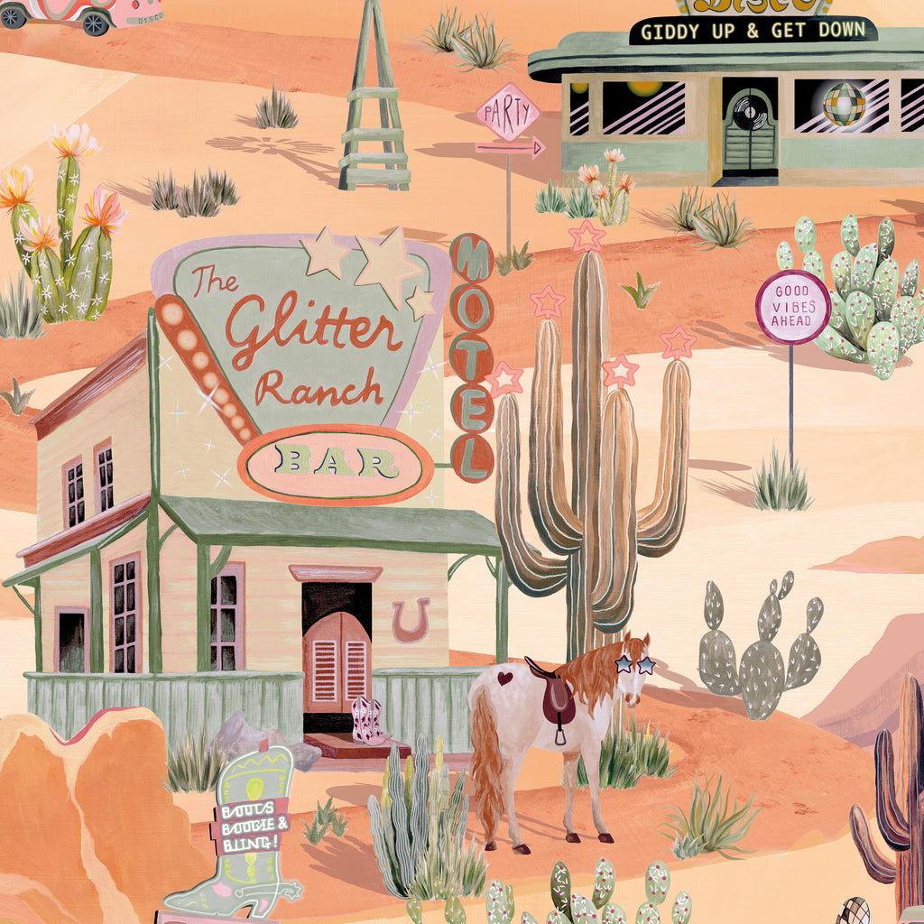 BRAND MCKENZIE Wallpaper Pattern No BMGI006/08A - The Glitter Ranch