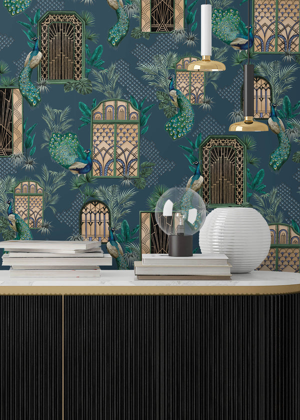 BRAND MCKENZIE Wallpaper Pattern No BMHD002/06A - Peacock Manor