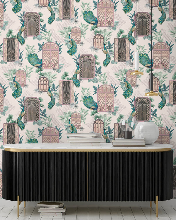 BRAND MCKENZIE Wallpaper Pattern No BMHD002/06B - Peacock Manor