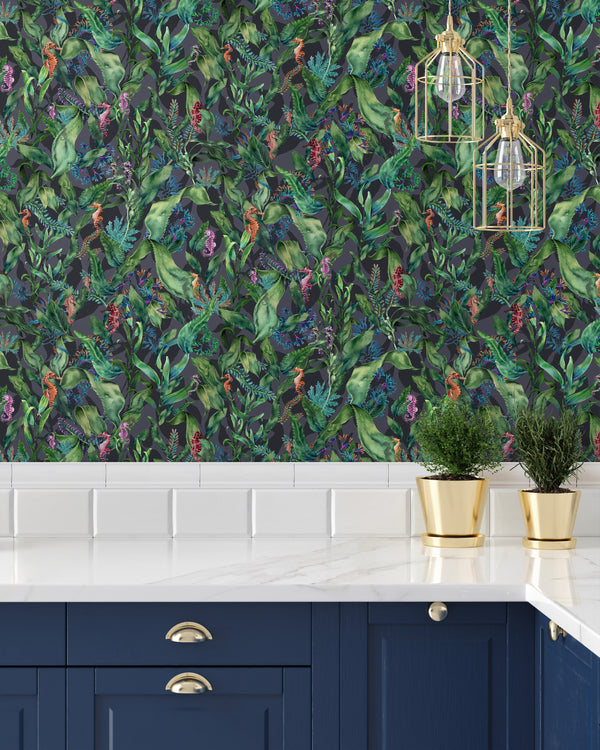 BRAND MCKENZIE Wallpaper Pattern No BMHD002/08B - Seahorse Mangrove