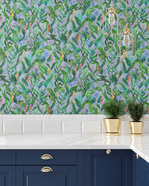 BRAND MCKENZIE Wallpaper Pattern No BMHD002/08C - Seahorse Mangrove