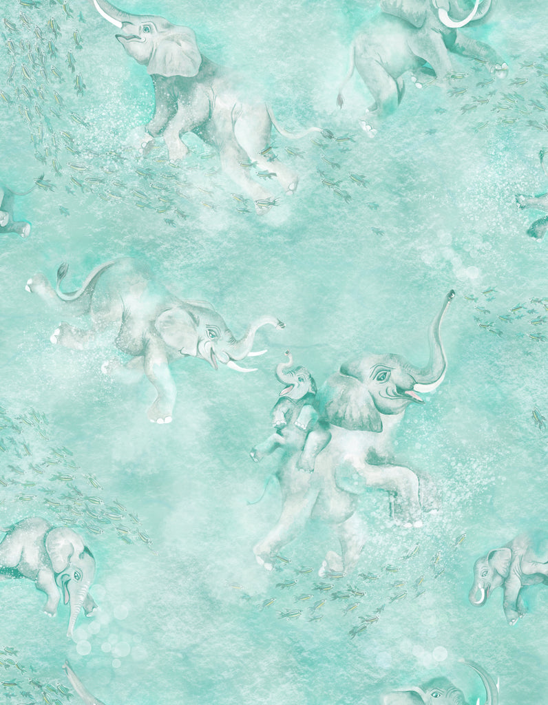 BRAND MCKENZIE Wallpaper Pattern No BMPP004/02A - Elephant Breaststroke