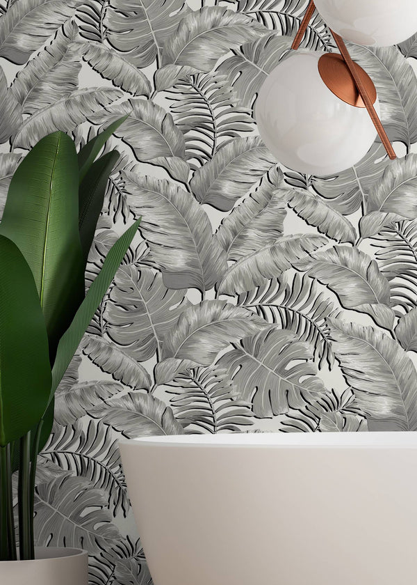 BRAND MCKENZIE Wallpaper Pattern No BMTD001/06A - Banana Leaves Standard