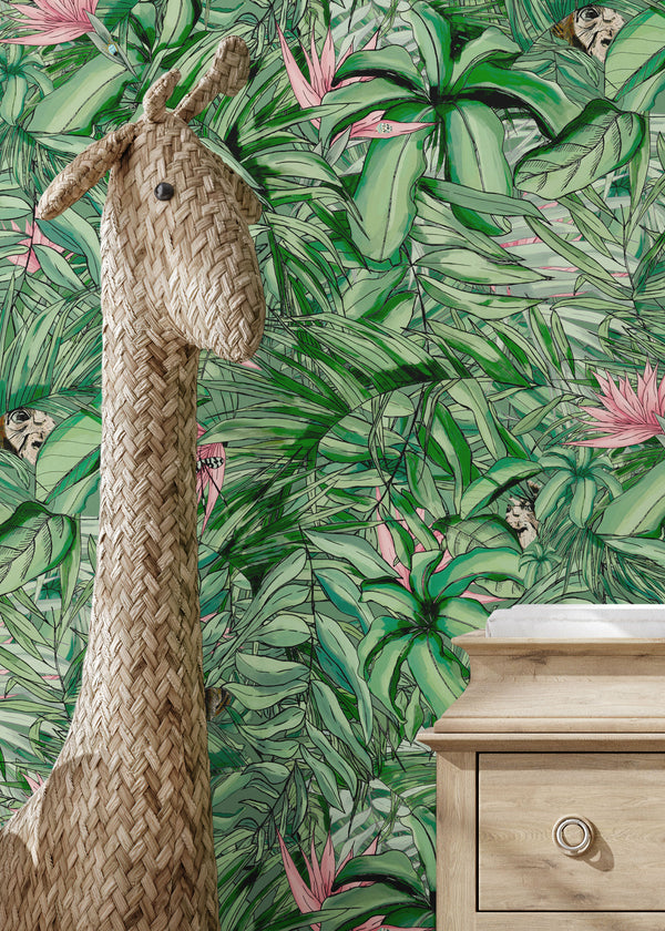 BRAND MCKENZIE Wallpaper Pattern No BMTD001/09A - Monkey Forest
