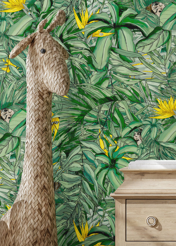 BRAND MCKENZIE Wallpaper Pattern No BMTD001/09B - Monkey Forest