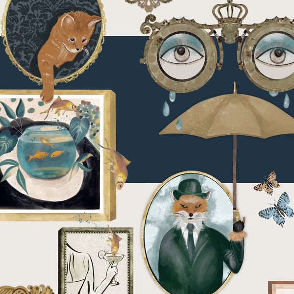 BRAND MCKENZIE Wallpaper Pattern No BMWL005/03D - Connecting Frames