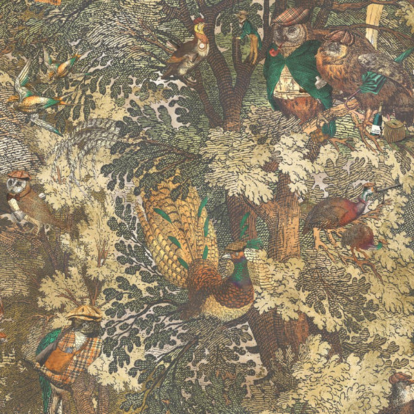 BRAND MCKENZIE Wallpaper Pattern No BMWL005/04A - Gentlemen Birds