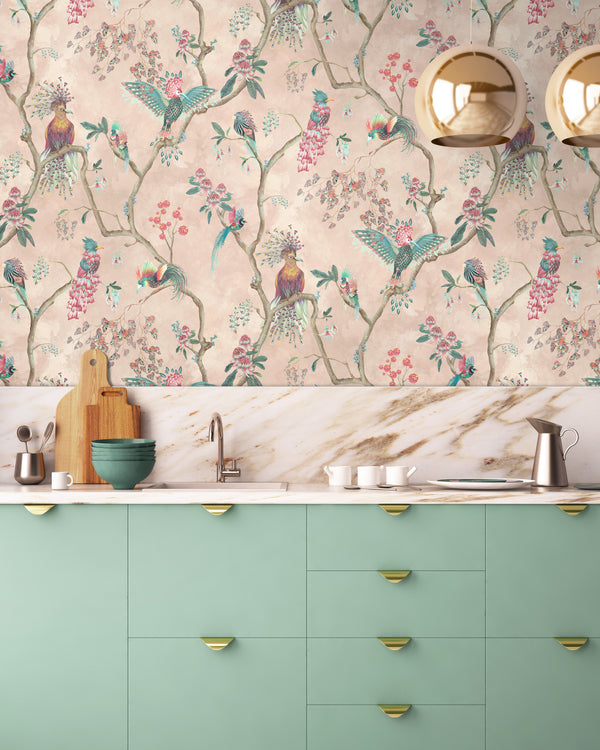 BRAND MCKENZIE Wallpaper Pattern No BMWL005/01D - Birds In Paradise