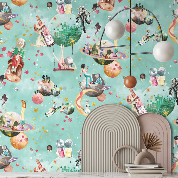 BRAND MCKENZIE Wallpaper Pattern No BMGI006/02A - Cosmic Groove