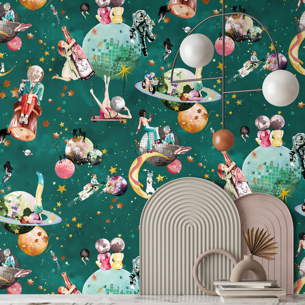 BRAND MCKENZIE Wallpaper Pattern No BMGI006/02B - Cosmic Groove