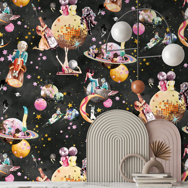 BRAND MCKENZIE Wallpaper Pattern No BMGI006/02C - Cosmic Groove