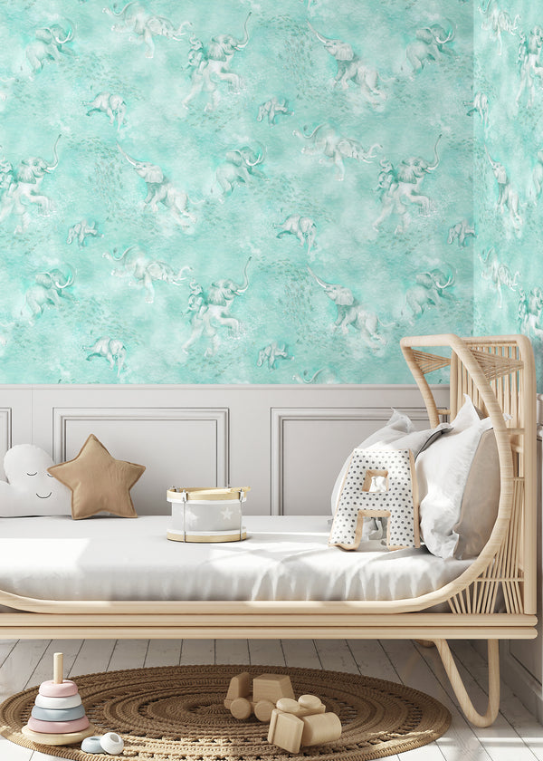 BRAND MCKENZIE Wallpaper Pattern No BMPP004/02A - Elephant Breaststroke