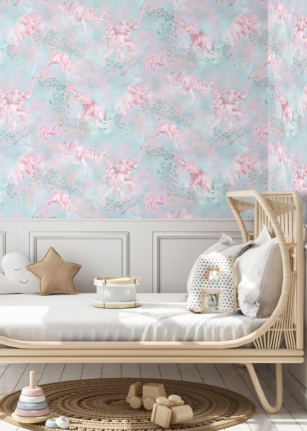 BRAND MCKENZIE Wallpaper Pattern No BMPP004/02C - Elephant Breaststroke