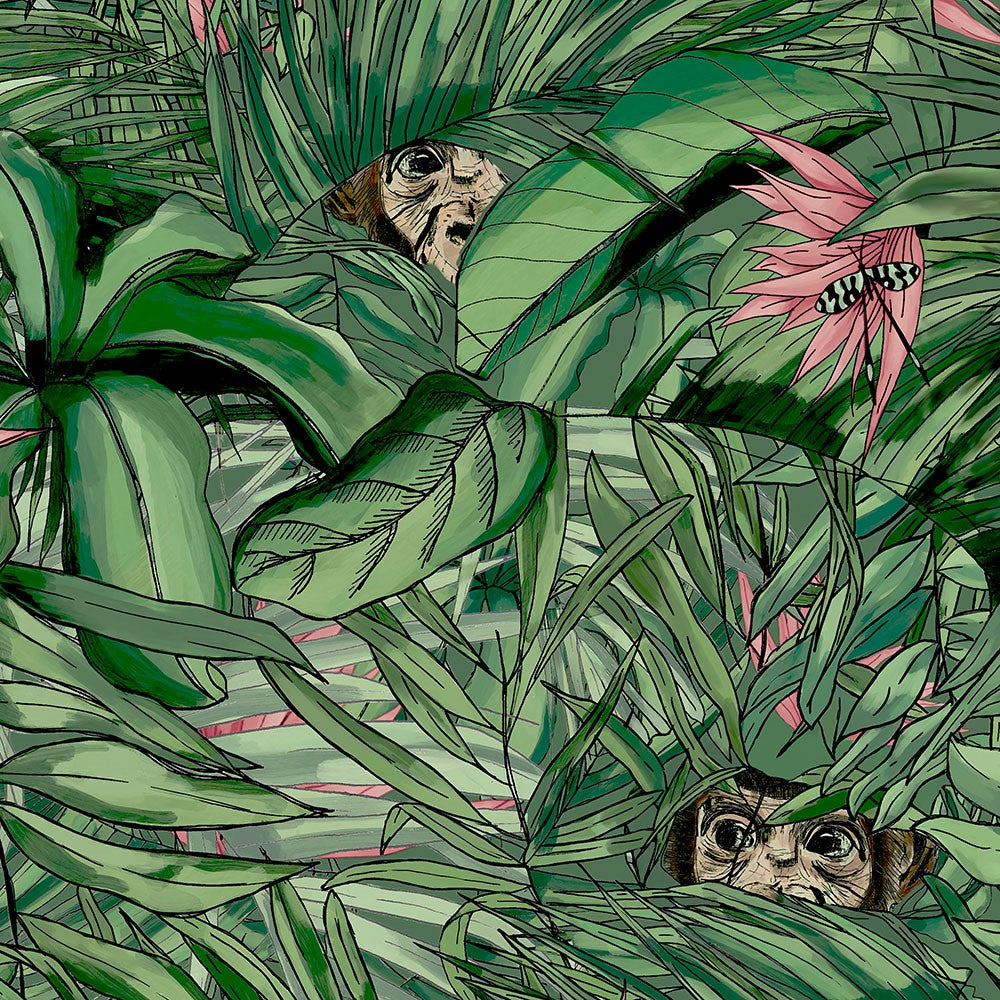 BRAND MCKENZIE Wallpaper Pattern No BMTD001/09A - Monkey Forest
