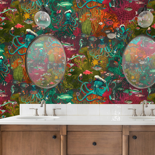 BRAND MCKENZIE Wallpaper Pattern No BMWL005/06C - Octopus