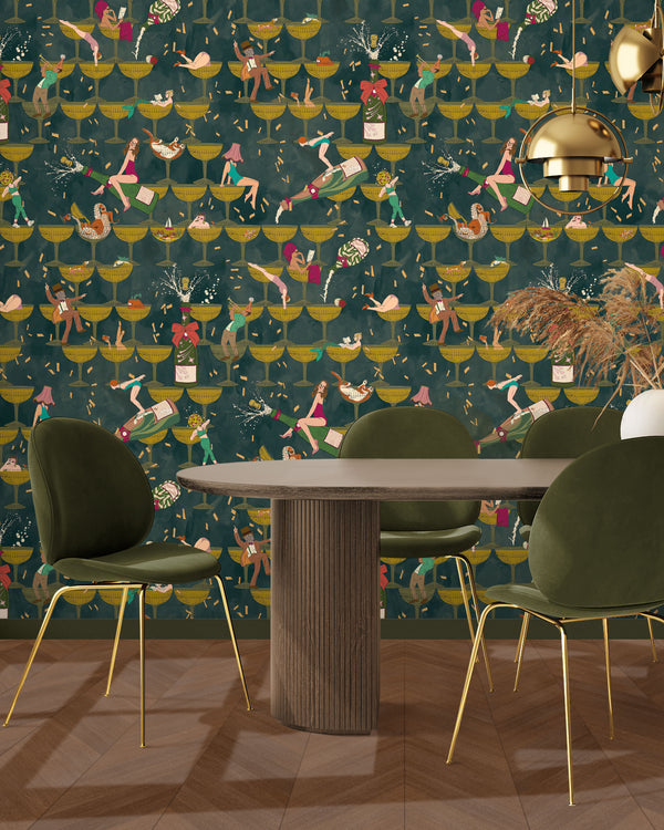 BRAND MCKENZIE Wallpaper Pattern No BMGI006/09B - The Grand Pour