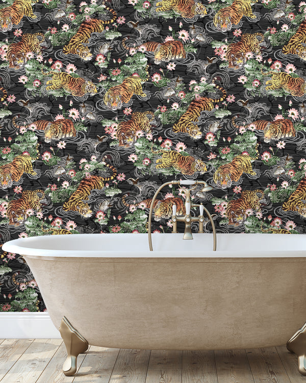 BRAND MCKENZIE Wallpaper Pattern No BMPP004/09B - Tiger Lily